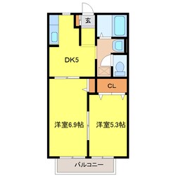 図景一丁目 徒歩5分 1階の物件間取画像